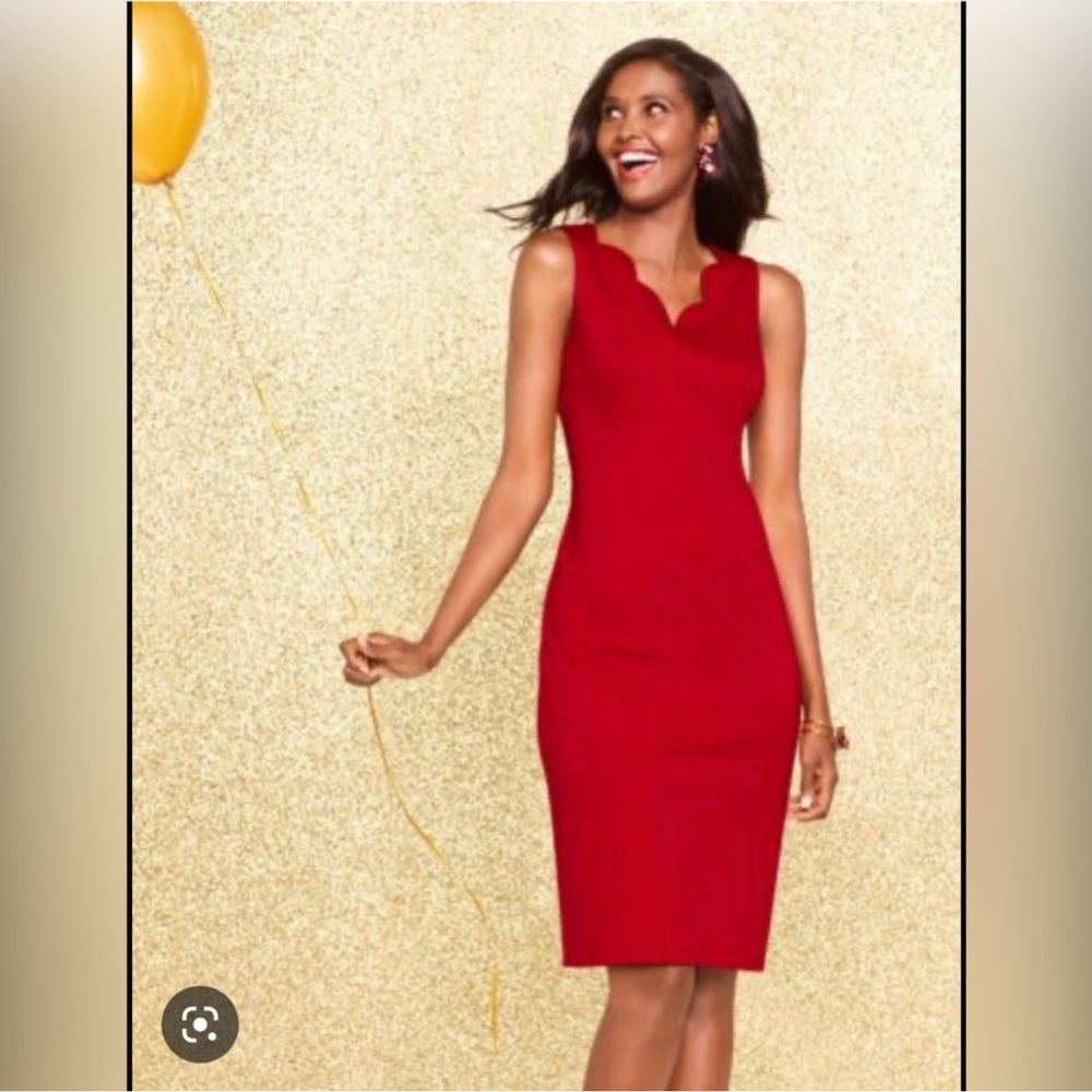 Talbot’s Scallop Knit Sheath Dress sz. 4